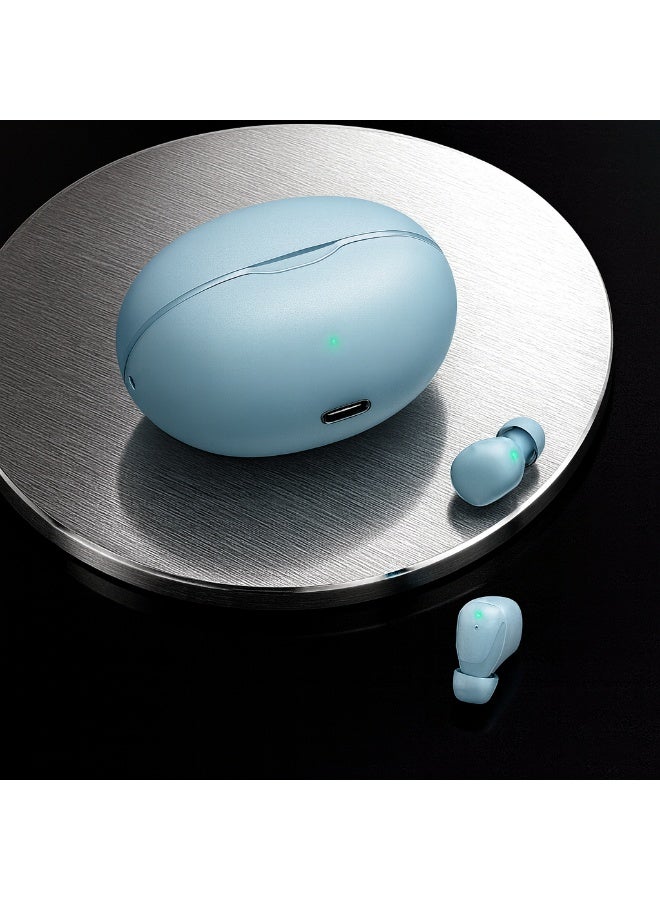 Wireless Bluetooth earphones – 8mm driver – Type-C charging – 5-hour playtime – comfortable and lightweight design – blue color - Image 4