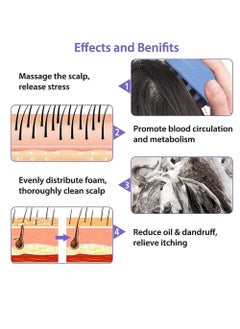 General Silicone Scalp Massager Brush - Promote Hair Growth and Remove Dandruff  - Image 4