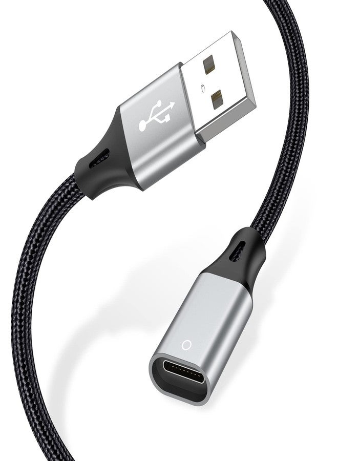 AGVEE 1.5ft USB-A Male to Lightning Female Charging Adapter Cable for Apple Pencil 1st Generation, Enables iPencil Gen 1 Match iPad with USB-C Port(Not Plug & Play, Need Extra Steps), Dark Gray - Image 1