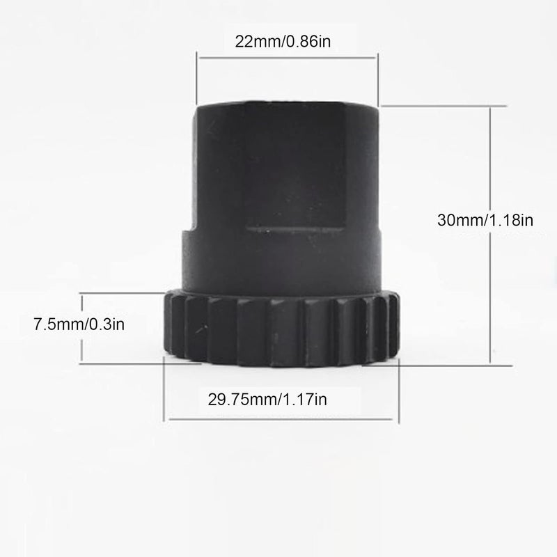 klarako Lock Ring Nut Remover, 24 Teeth Chrome Steel Rear Hub Locking Ring Nut Installation Removal Auto Bikes Repairing Tool for DT Swiss 3 Pawl Star Ratchet - Image 4