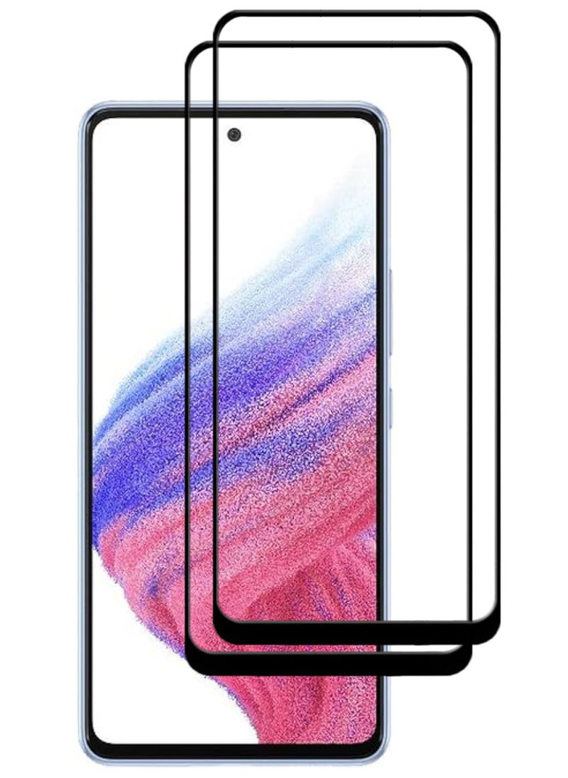ACLIX 2 Pieces Antistatic ESD Dustproof Premium Quality High Definition Tempered Glass Screen Protector Designed For Samsung Galaxy A53 5G - Image 1