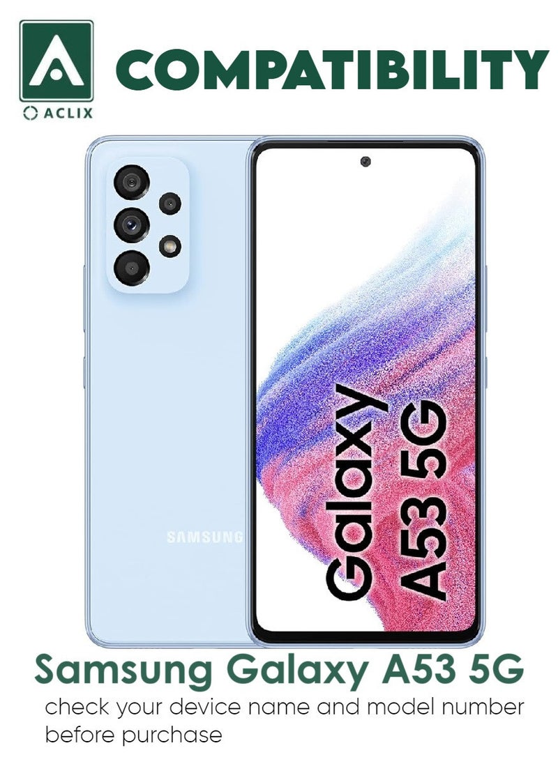 ACLIX 2 Pieces Antistatic ESD Dustproof Premium Quality High Definition Tempered Glass Screen Protector Designed For Samsung Galaxy A53 5G - Image 3