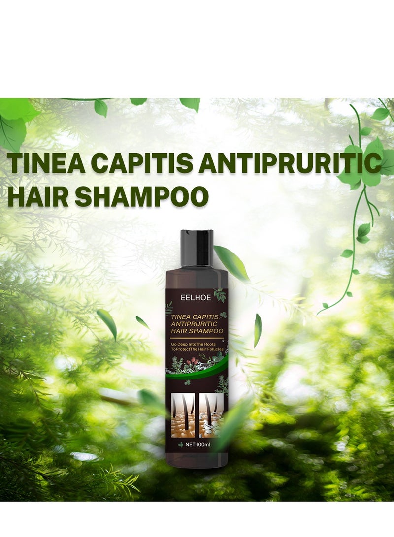 EELHOE Tinea Capitis Antipruritic Hair Shampoo, Anti-Dandruff Shampoo, Shampoo For Scalp Prone To Folliculitis, Dermatitis, Dandruff, Mites, Itchy And Flaky Scalp, Treats Dandruff And Seborrheic Dermatitis - Image 5