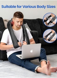 RENPHO Neck Back Massager with Adjustable Straps and Heat, Ideal