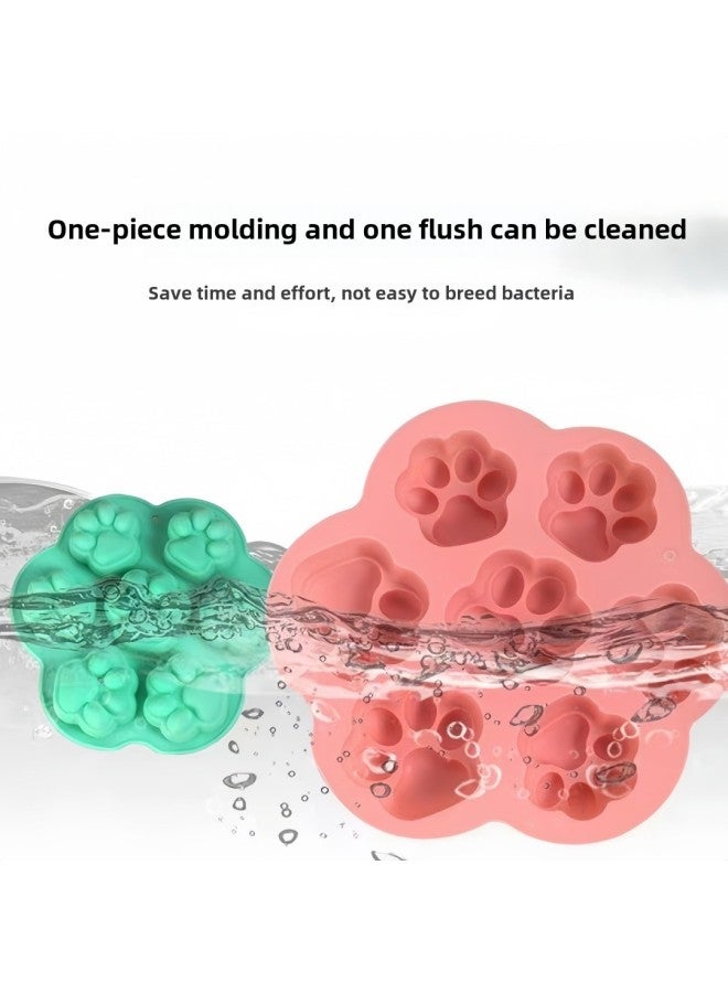 Baby Food Supplementary Mold Animal Cat's Paw Sky Mold High Temperature Freezable Steamed Cake Mold-Color:Rainbow Clouds With Lids (lotus Pink)  - Image 4