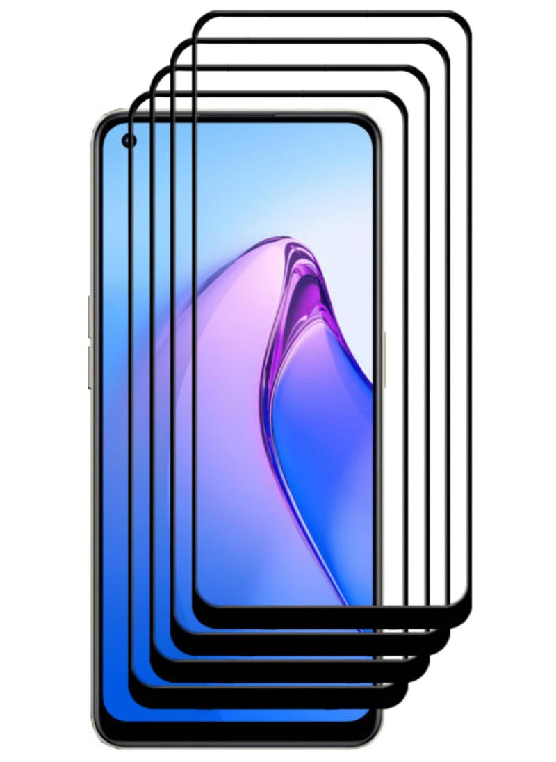 ACLIX 4 Pieces Antistatic ESD Dustproof Premium Quality High Definition Tempered Glass Screen Protector Designed For Oppo Reno8 4G - Image 1