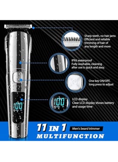 General Professional Hair Trimmer 11-in-1 Beard Trimmer & Hair Trimmer with Length Setting, Hair Trimmer, Rechargeable, LED Display, Gift for Face, Head, Body Hair Men  - Image 2