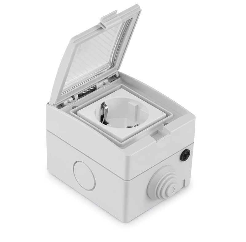 Waterproof Smart plug work With Ewelink app, Alexa, Google & IFTTT, No Hub Required EU standard Wifi Socket, White