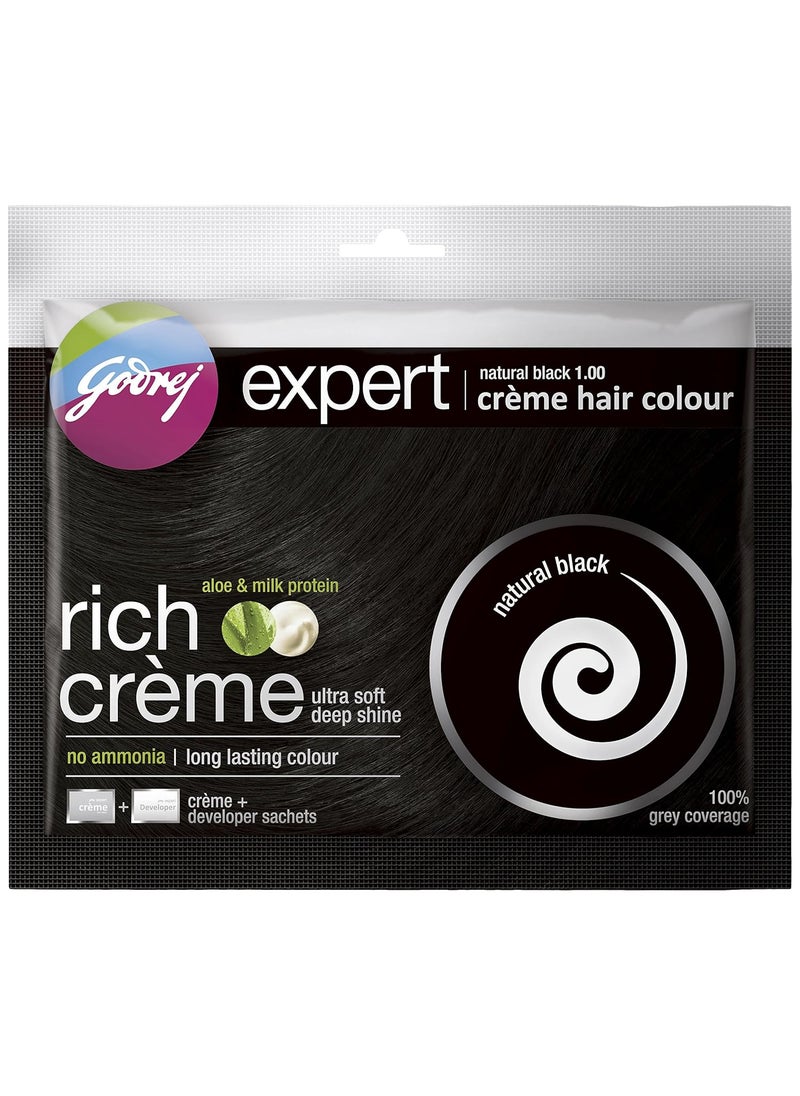 Godrej Expert Rich Crme Natural Black 20g Pack of 12 