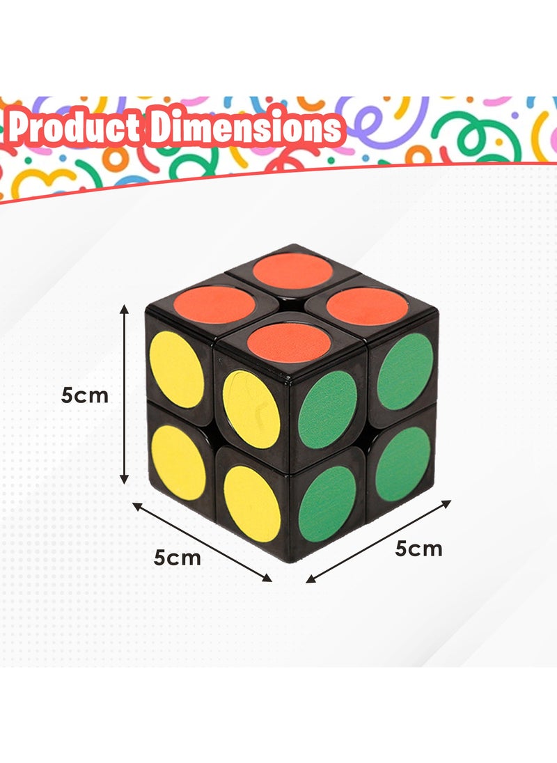 Home Smart - Mini Magic Cube Party Favors Set of 5 PCs with Different design Rotate Dots Easy to Learn Educational Logic Game For Kids Birthday Gift Boys and Girls - Image 1