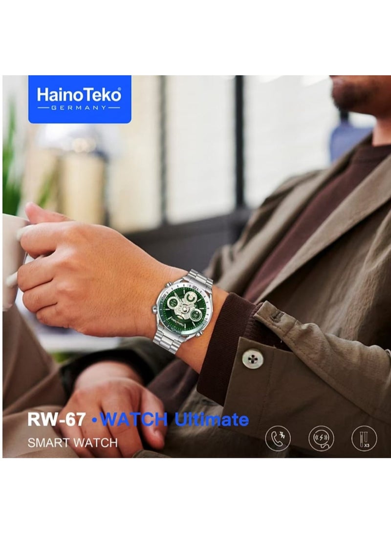 Haino Teko Haino Teko RW-67 Watch Ultimate: Smart elegance on your wrist! Haino Teko RW-67 Watch Ultimate Details: Ultra-clear AMOLED Display: Featuring a 1.43-inch high-resolution AMOLED display, it delivers a clear and stunning visual experience. - Image 4