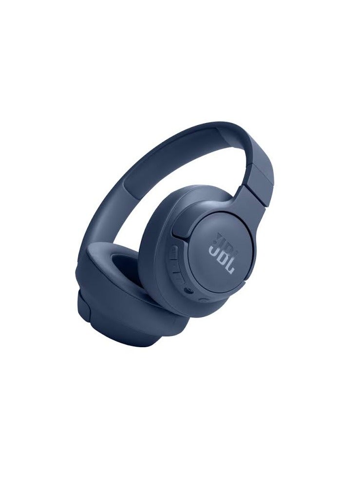 Tune 720 Future Bluetooth headset, amazing performance and 76-hour battery life Enjoy clear, powerful sound with a modern, comfortable design that suits all your needs. Winner of international design awards to ensure exceptional quality and an unparalleled experience.  Navy color  Designed to deliver deep bass and rich sound for music lovers. Your ideal device for mobility, work and entertainment without any interruption