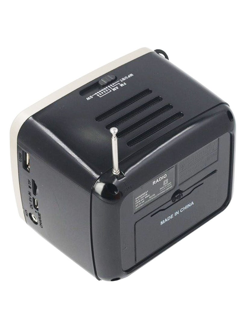 مايكروبلس راديو بلوتوث محمول متعدد الوظائف مزود بمنفذ USB وSD وFm وAux وTf ووظيفة قابلة لإعادة الشحن Ps-4437 - Image 5