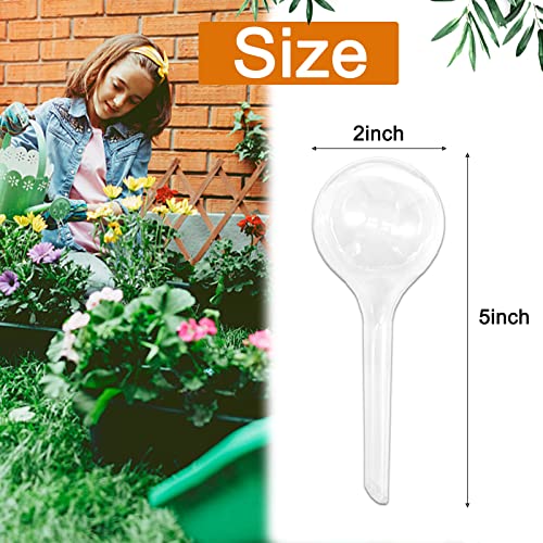 Bvrbaory 8 Pcs Clear Plant Watering Globes,Plastic Self-Watering Bulbs,Automatic Watering Globes,Garden Water Device for Plant Indoor Outdoor - Image 2