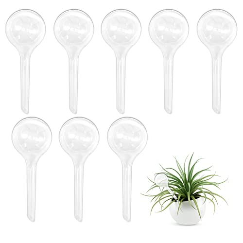 Bvrbaory 8 Pcs Clear Plant Watering Globes,Plastic Self-Watering Bulbs,Automatic Watering Globes,Garden Water Device for Plant Indoor Outdoor - Image 1