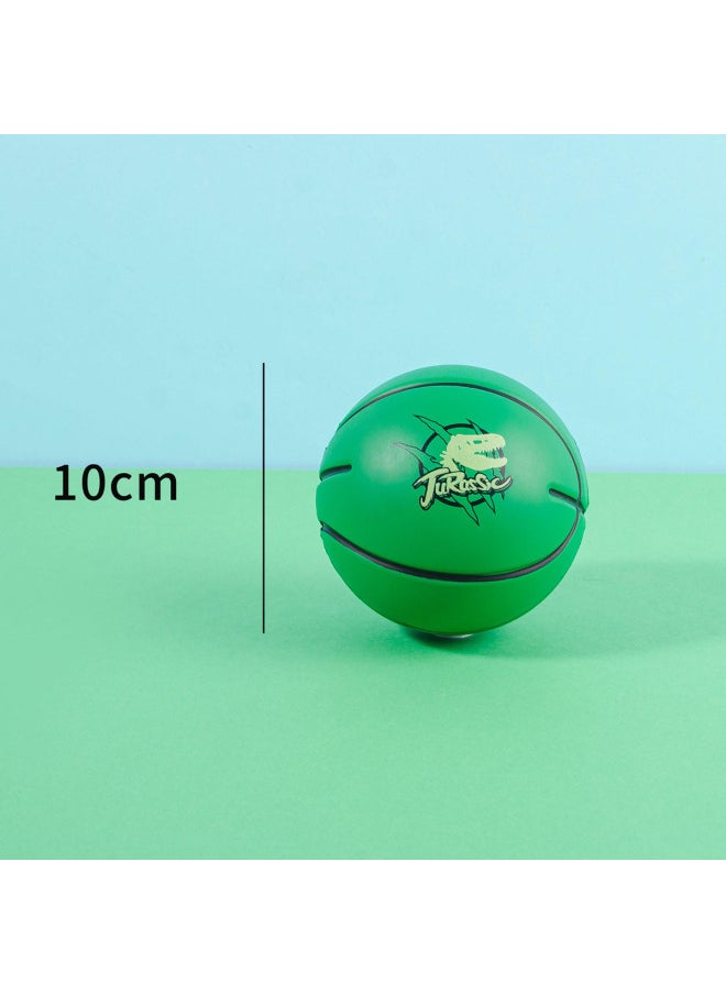 null - Su Mai Home Children's Small Basketball Solid Bouncing Ball Adventure Jurassic PU High Bouncing Ball Bouncing Ball Toy 10.0cm-Color:Smf-4745 Adventure Jurassic High Elastic Ball 10.0-Diameter:10cm (8 Multiples Of A Single Display Box) - Image 1