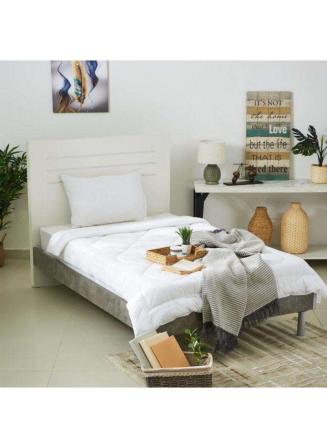 Home Box Ballina 2-Piece Solid Cotton Twin Comforter Set 220 x 160 cm  - Image 5