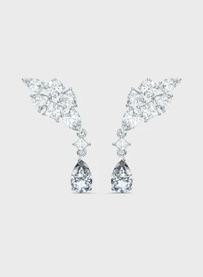 Chomel Tennis Cluster Drop Earrings  - Image 1