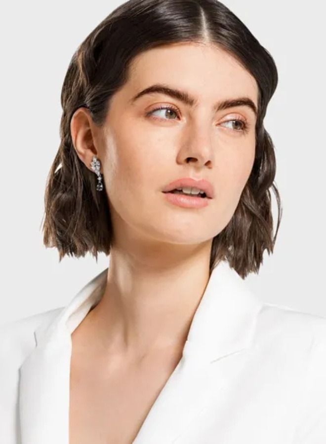 Chomel Tennis Cluster Drop Earrings  - Image 2