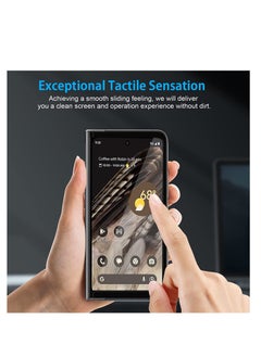 RINCO (1set=3Pcs) Compatible With Google Pixel Fold 5G Screen Protector,Outer+Inside+Back Screen Soft film＆Back Camera Lens Silk Tempered Glass Cover for Google Pixel Fold (Clear)  - Image 3
