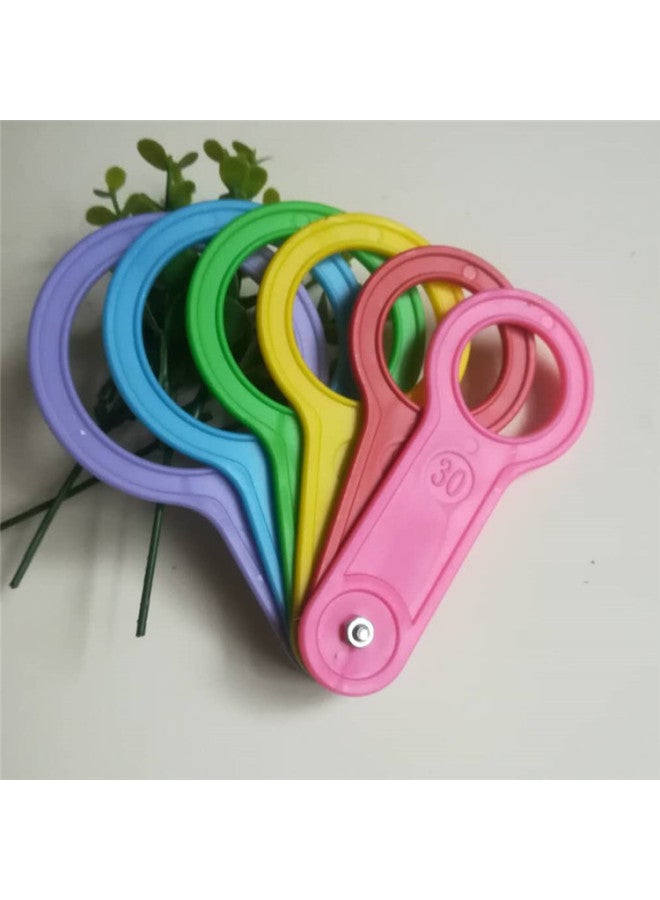 Fruit Grading Board Measuring Fruit Ring Measuring Peach Fruit Sorting Grading Ruler Grading Ring Citrus Apple Fruit Measuring Caliper-Model:30~55 (Sugar Orange)  - Image 1