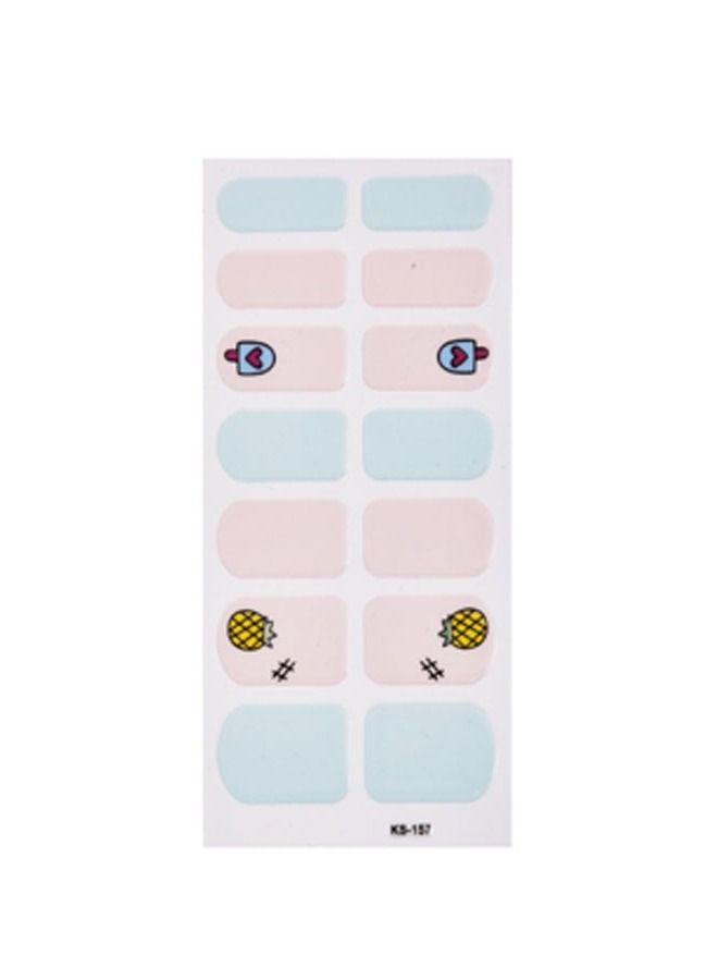 14-Pieces Fashion Nails Stickers