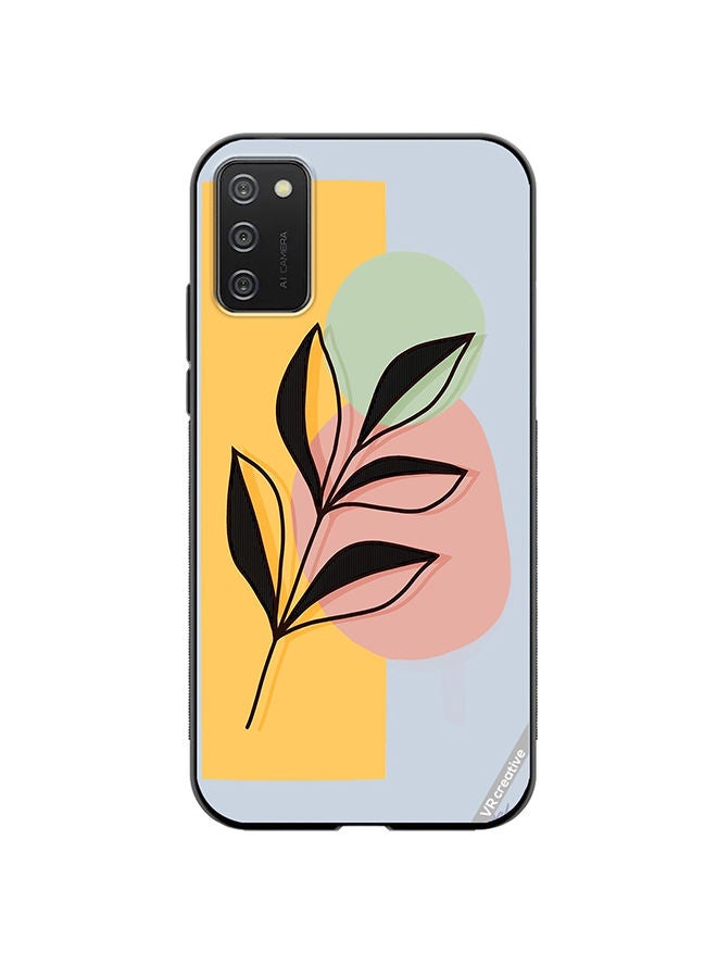 VR CREATIVE Protective Case Cover For Samsung Galaxy A02s Abstract Shapes And Floral Design Multicolour - Image 1