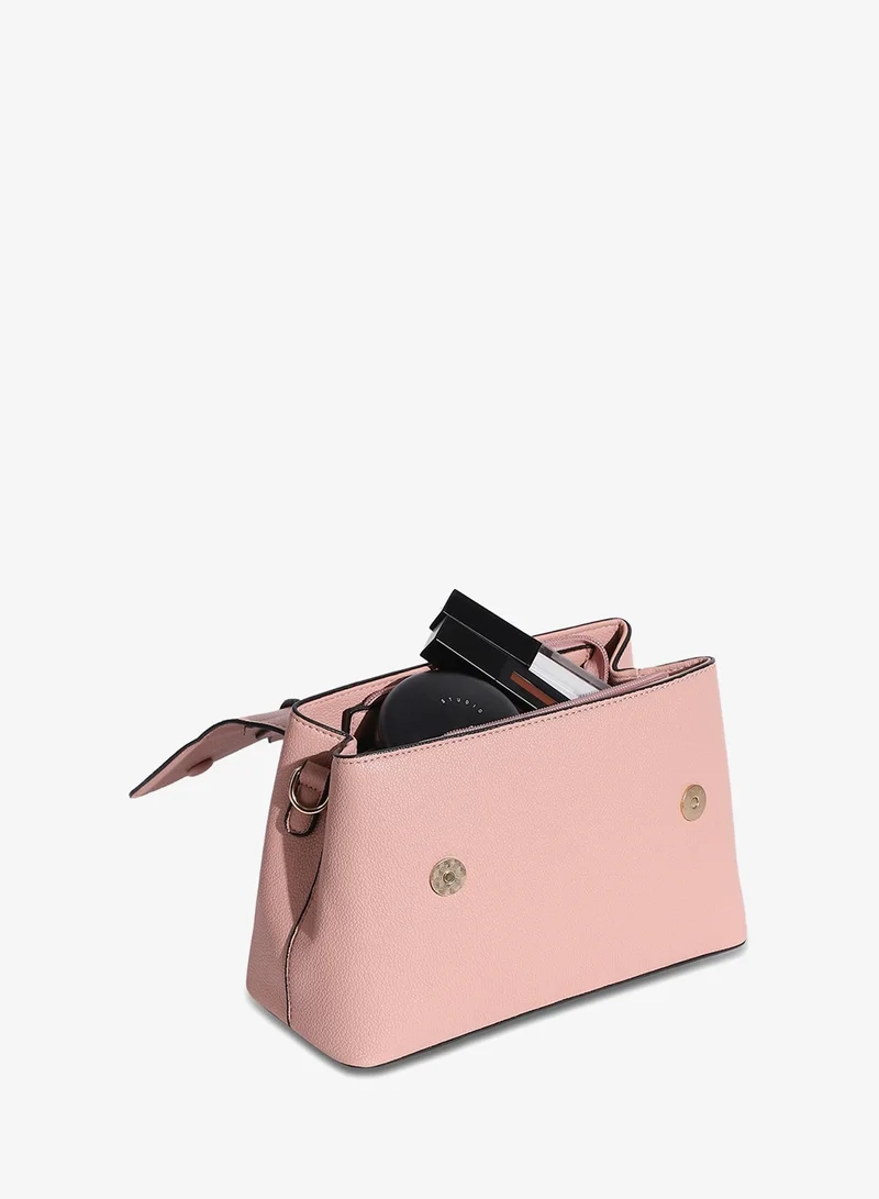 Haute Sauce Light Pink Structured Essential Handbag - Light Pink for Women | Best Price UAE