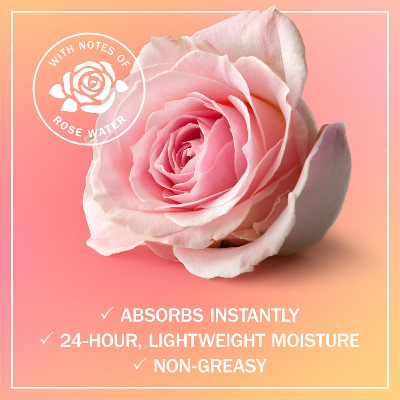 Olay Body Lotion for Women, Effortless Glow, Restore Natural Glow, 24hr Moisturizing & Deep Hydration, Absorbs Instantly, Penetrating Vitamin B3 Complex, For All Skin Types, Rose Water Scent, 18 fl oz - Image 2