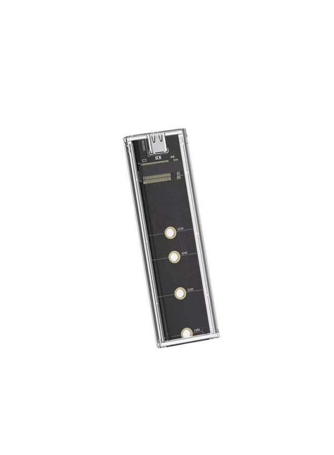Transparent Push-pull M.2 Solid-state SSD Hard Drive Box NVME/NGFF/SATA To USB3.1 Speed Type-C-Color:ngff/nvme Dual Protocol  - Image 5