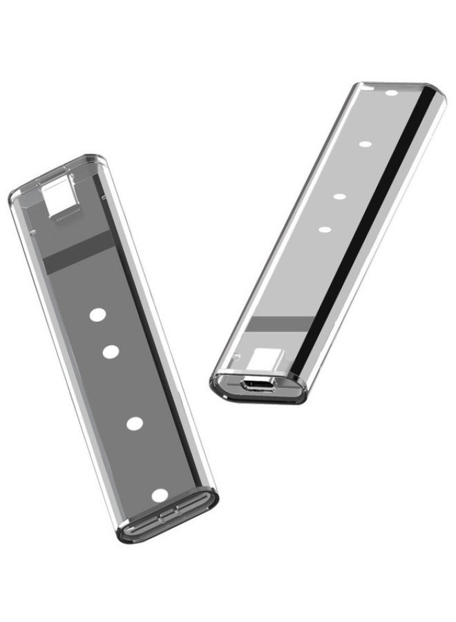 Transparent Push-pull M.2 Solid-state SSD Hard Drive Box NVME/NGFF/SATA To USB3.1 Speed Type-C-Color:ngff/nvme Dual Protocol  - Image 2