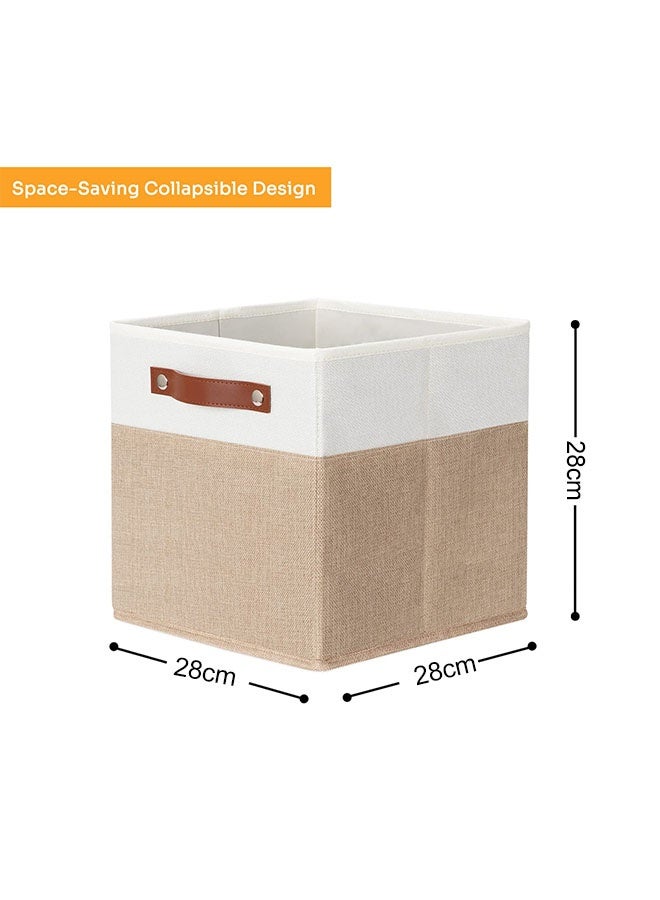 Storage Box, Foldable Wardrobe Clothes Organizer,Large Capacity Fabric Storage Box with Handles ,Multifunctional Underwear Socks Storage Box,Dustproof Drawer Organizers Box, Wardrobe Clothes Organizers Bins,Stackable Organizing Bins for Clothes, Jeans,Toys, Books,Office,Perfect for Closets and Shelves - Image 2