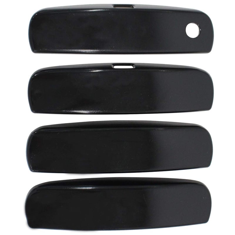 NewYall Pack of 4 Front Rear Left Driver and Right Passenger Side Gloss Black Exterior Outside Outer Door Handle Cover Overlay for Dodge Charger 20112019