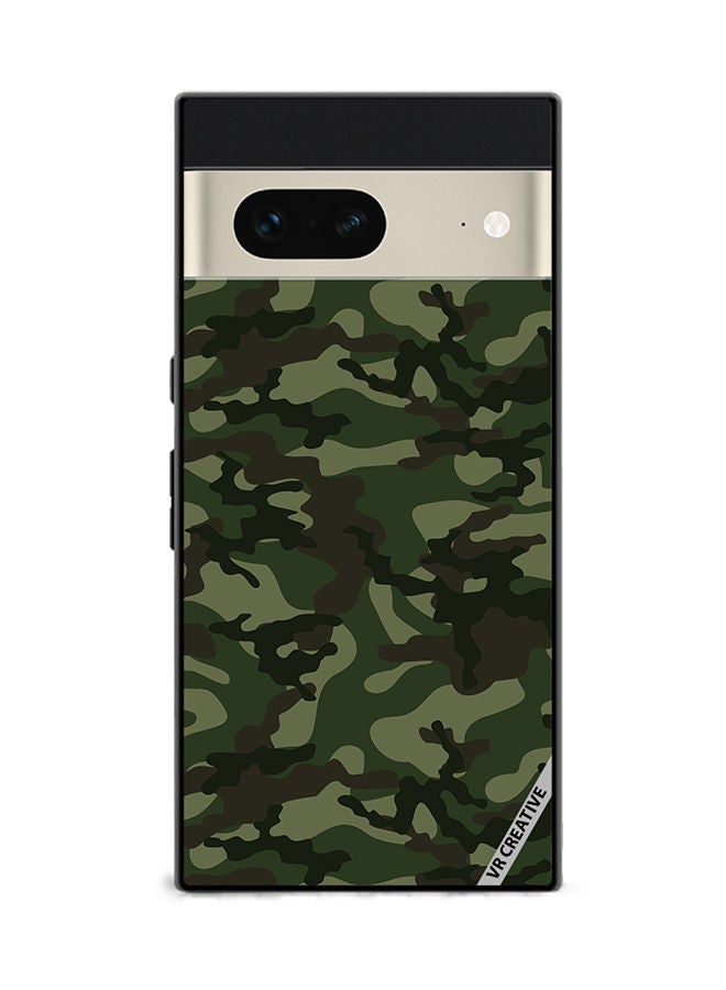 VR CREATIVE Protective Case Cover For Google Pixel 7 Camouflage Green Design Multicolour - Image 1