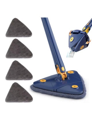 360° Rotatable Adjustable Cleaning Mop - 52.1'' Telescopic Triangular Mop with Automatic Water Squeezing Function - pzsku/Z1B225BEFD40AA8CBC07AZ/45/_/1731766233/82805f13-08ff-4ffb-8726-7c276f78d695
