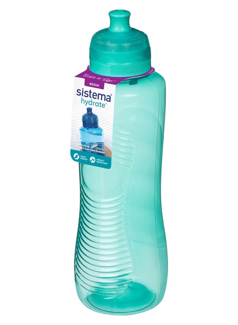 Sistema 800ml Gripper Bottle (Green): Leakproof & BPA-Free- Large Capacity, Perfect for On-the-Go - Easy Grip & Portable , Made In New Zealand - Image 1