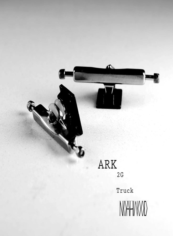 شاحنة NOAHWOOD DIY Pro Fingerboard Ark مقاس 35 مم (قاعدة سوداء + علاقة فضية) - Image 4