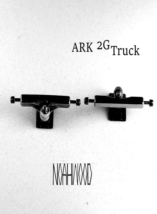 شاحنة NOAHWOOD DIY Pro Fingerboard Ark مقاس 35 مم (قاعدة سوداء + علاقة فضية) - Image 2