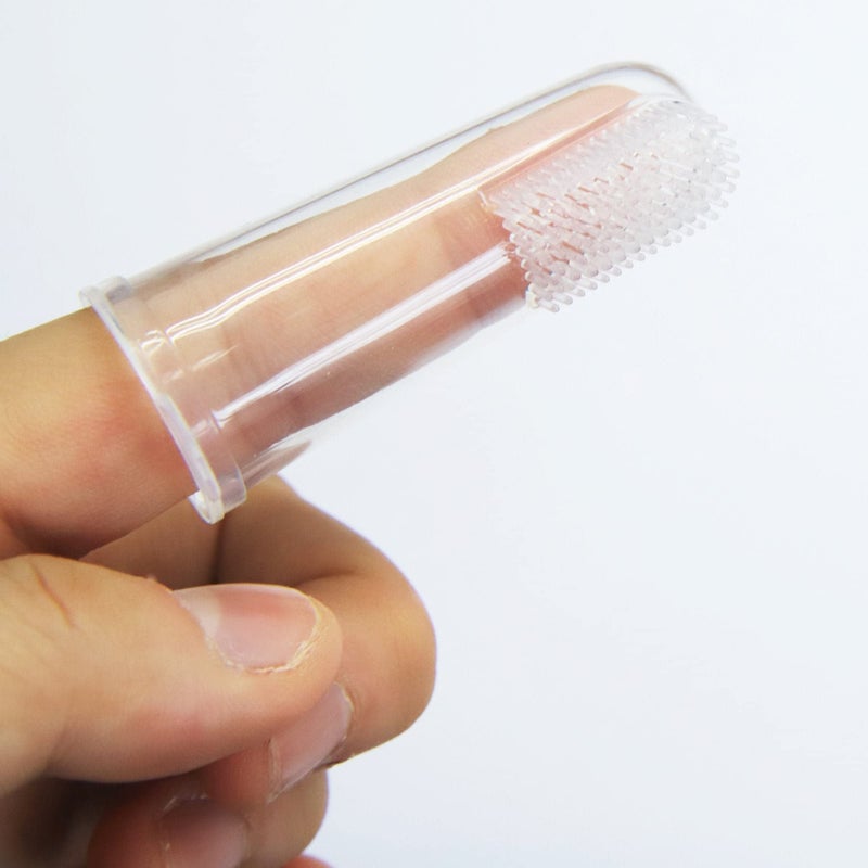 OREAYU Baby Finger Manual, Transparent Toothbrush, Tongue Cleaner, Food Grade Silicone - Image 4