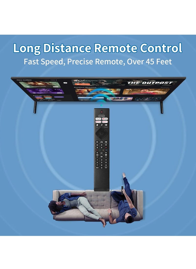 TIGER - Replacement Remote Control Compatible with Ambilight Smart TV – Universal Remote for 4K UHD LED Smart TVs – Plug & Play, No Setup Required, Long-Range IR Signal, Durable Design, Responsive Buttons, Ideal for Home Entertainment or Guest Use - Image 1