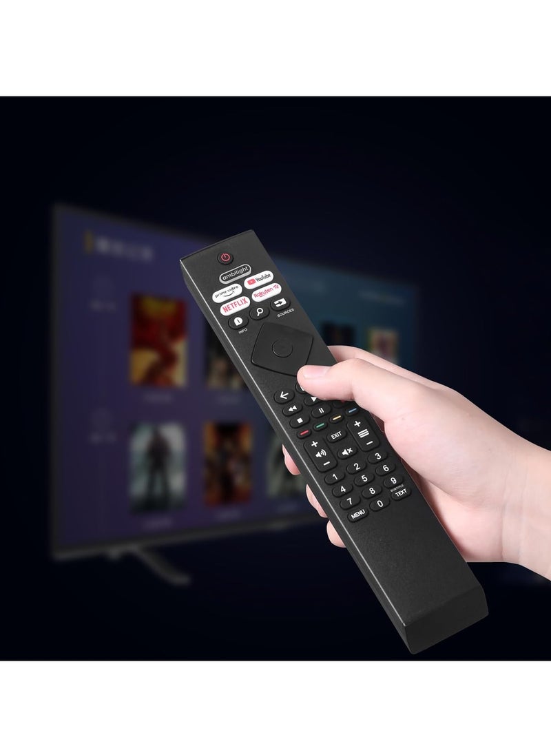 TIGER - Replacement Remote Control Compatible with Ambilight Smart TV – Universal Remote for 4K UHD LED Smart TVs – Plug & Play, No Setup Required, Long-Range IR Signal, Durable Design, Responsive Buttons, Ideal for Home Entertainment or Guest Use - Image 1