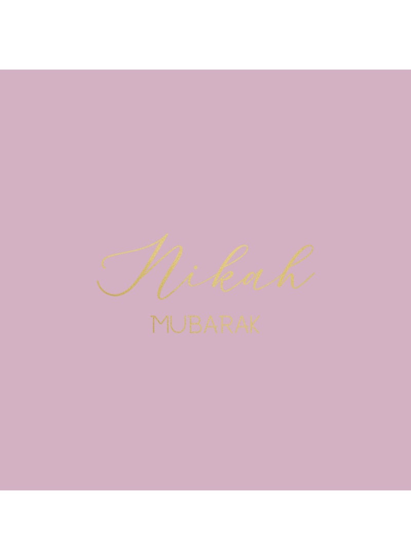 Peacock Supplies Luxury Foiled Greeting Card Nikah Mubarak - Image 2