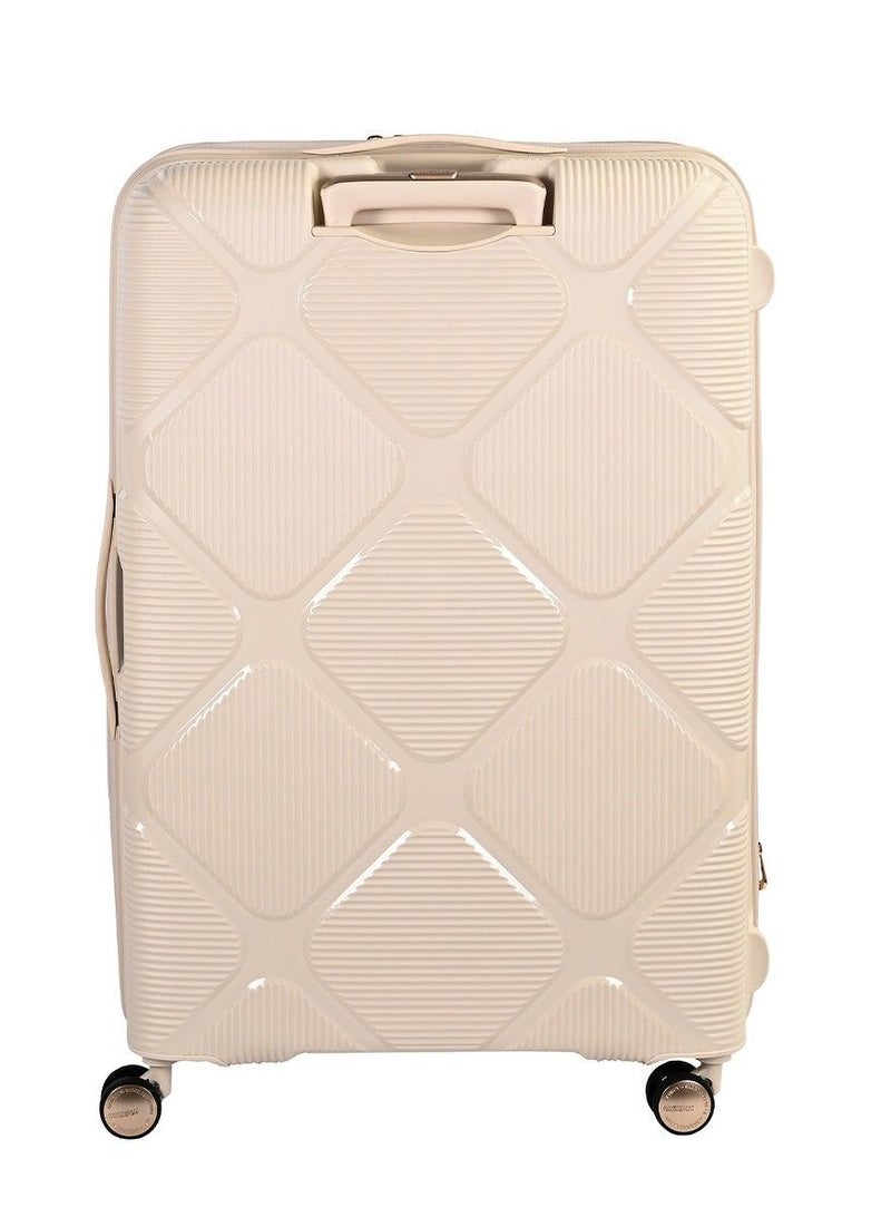 AMERICAN TOURISTER instagon suitcase, check-in size 81 cm / 30 inch, 4 double wheels, hard top, polypropylene, cream|duosaf™ security zipper|tsa 008 lock|optimov™ shock absorbing wheels|expandable - 3 years international warranty - Image 4