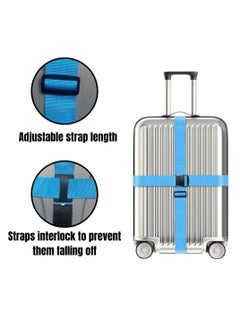 Oasisgalore Suitcase Straps and Luggage Tag Set,Orange Adjustable Luggage Belts(10-Pack)  - Image 2