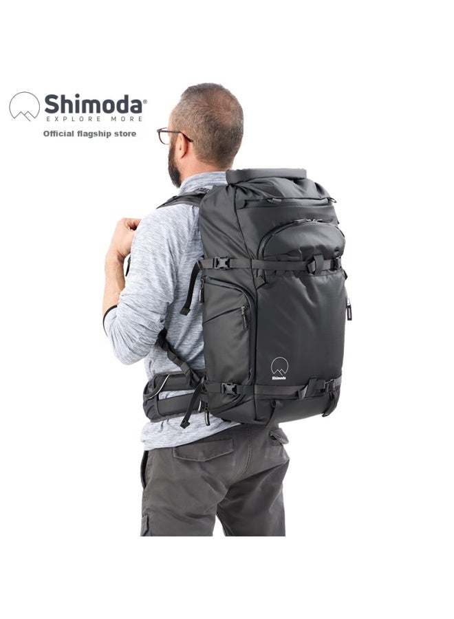 Shimoda Photography Backpack, Outdoor Travel Hiking Carrying System, Camera Bag, Waterproof And Wear-resistant Design, Yidong Actionx30v2 Medium Size, Mirrorless Camera Inner Liner Set, Black, 520-125 - Image 4