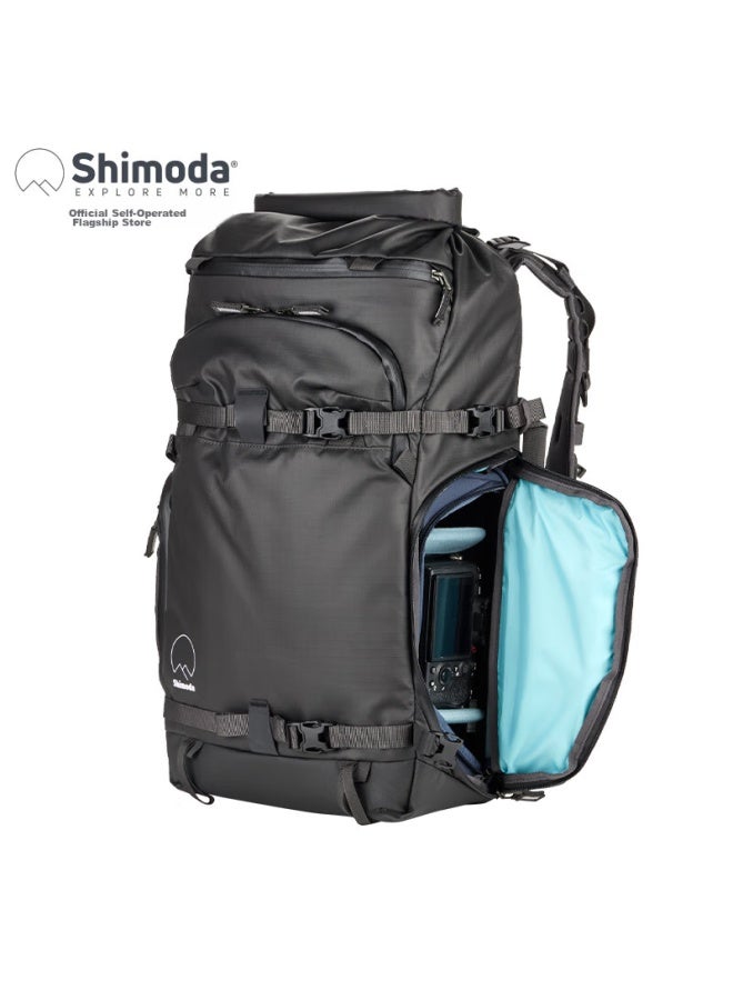 Shimoda Photography Backpack, Outdoor Travel Hiking Carrying System, Camera Bag, Waterproof And Wear-resistant Design, Yidong Actionx30v2 Medium Size, Mirrorless Camera Inner Liner Set, Black, 520-125 - Image 2