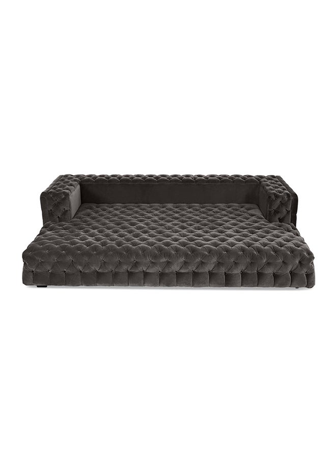 A to Z Furniture - Fat Button Tufted Sofa Bed in Charcoal Color Button Tufted Sofa Bed - Image 1