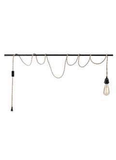 Excefore DIY 15ft Industrial Retro Ceiling Pendant Cord Pendant Light Kit Switch Plug Fabric Outlet Set E26 E27 Lighting Fixture Cable  - Image 3