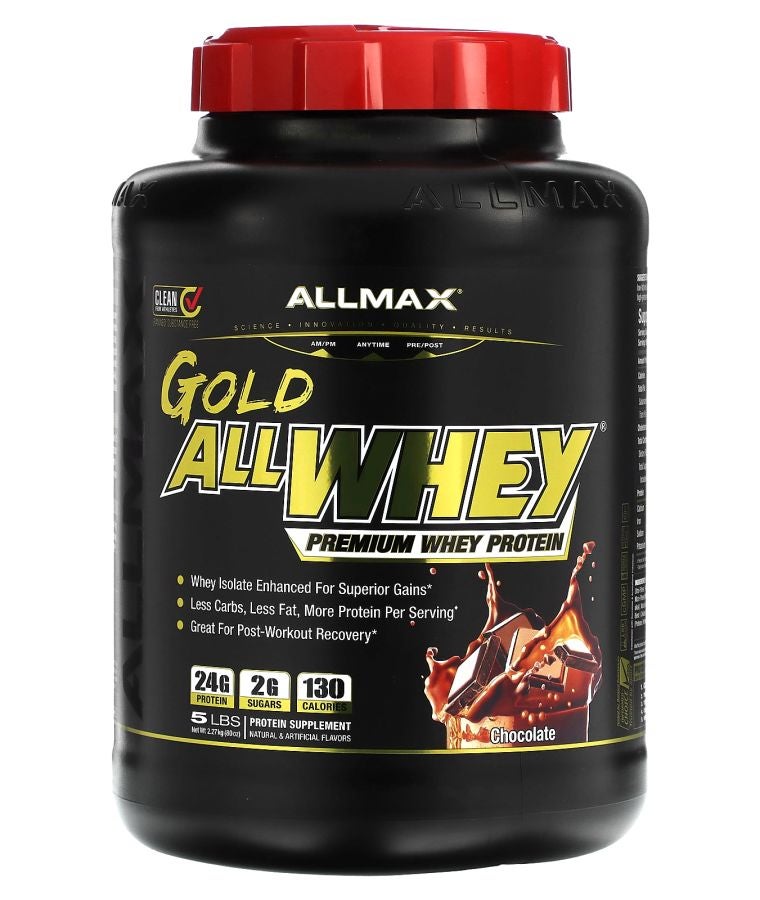 Allmax GOLD ALLWHEY® Premium Whey Protein Chocolate 5 lbs (2.27 kg)