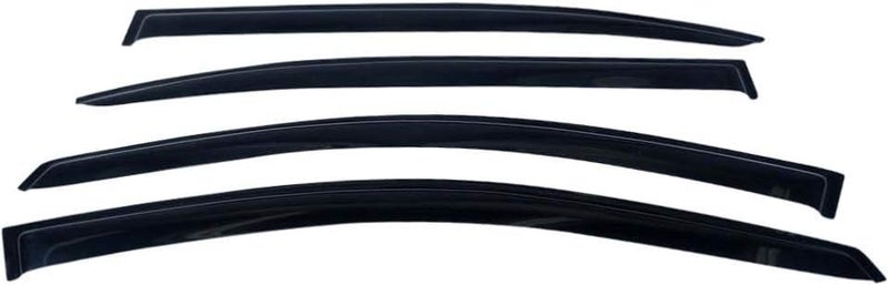 Tape On Window Visors Fits for 20082012 Honda Accord 4Door Sedan Side Auto Window Wind Deflectors Ventshade Rain Guards for CarsTrucks